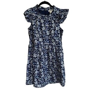 Vineyard Vines Navy and White Floral Mini Dress